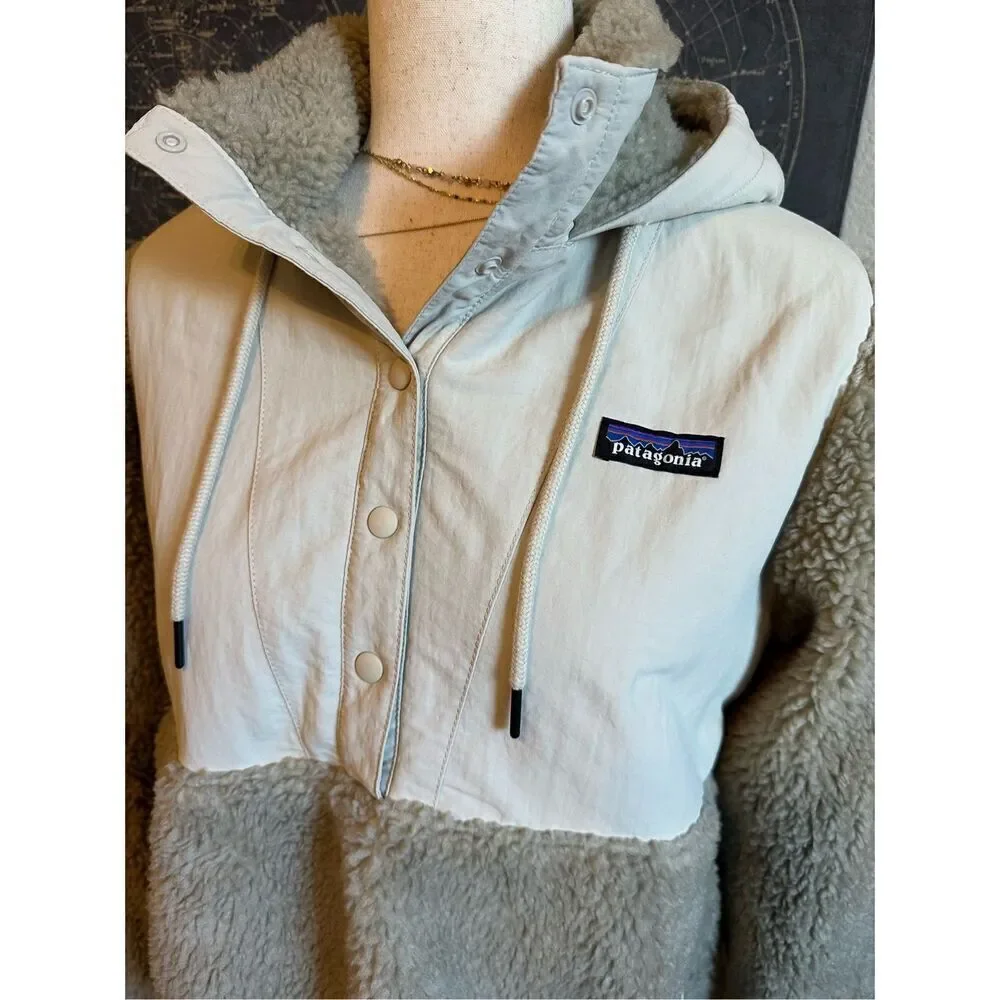 NWOT Patagonia Pelican Tan Fleece Shelled Retro-X Sherpa Pullover Jacket Small - Picture 3 of 16